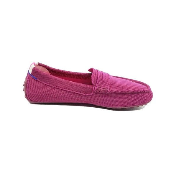 Rothys The Driver Knit Loafers Womens Fuschia Pink Recycled Shoes Size US 6 - Picture 2 of 13